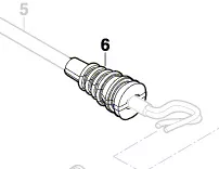 Manchon de cable d\'alimentation réf. 2 609 005 502 BOSCH